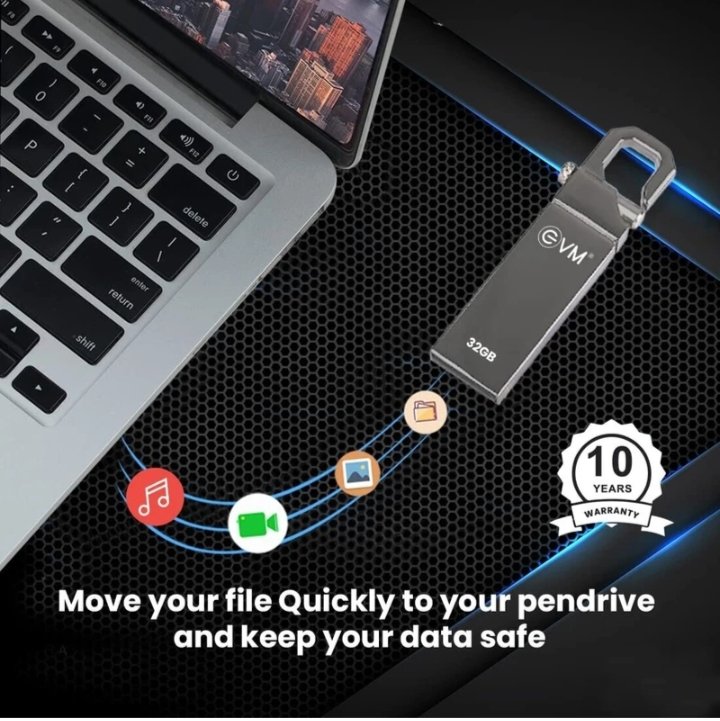 EVM 32 GB EnStore Pen Drive Metal Durable Casing