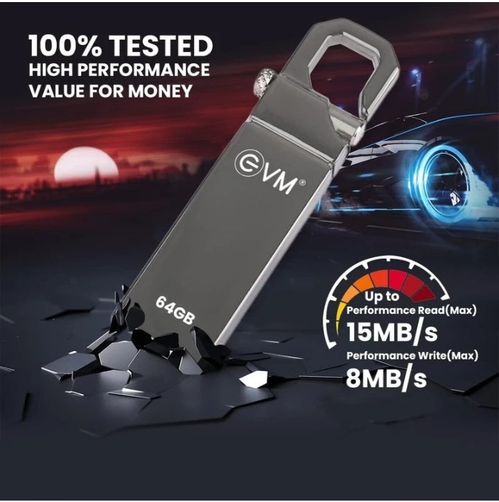 EVM EnStore Pen Drive 64 GB Metal Case