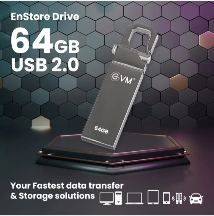 EVM EnStore Pen Drive 64 GB Metal Case