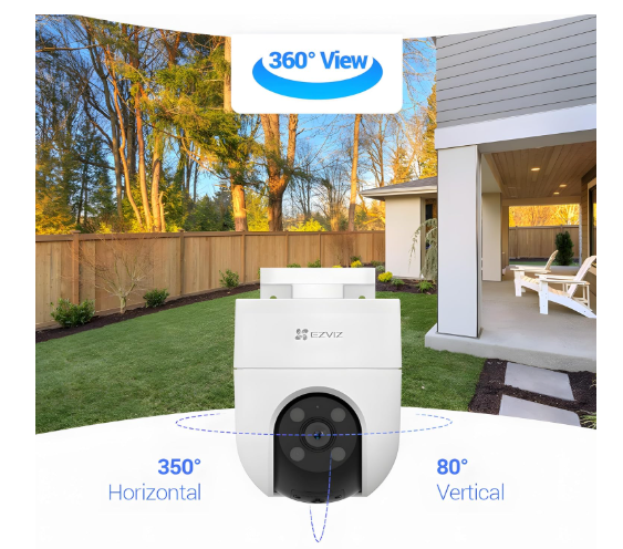 EZVIZ  H8c 3MP 4G PanTilt,Two Way Talk, Outdoor, Human Detection Support SIM Network Security Camera