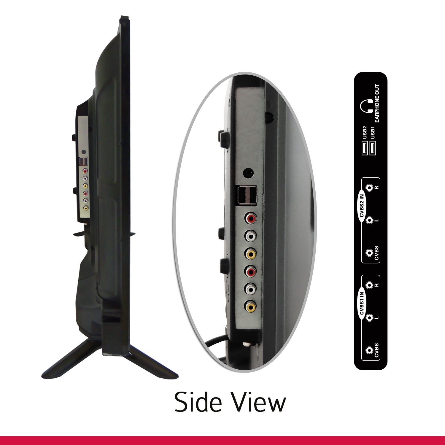 SMART TV iBELL 80 cm (32 Inches) HD Ready Smart LED TV IBLLES320H (Black)